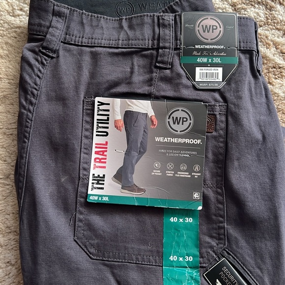 Men’s Weatherproof Pants - 40Wx30L - NWT - Picture 7 of 8